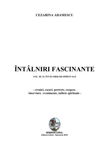 cezarina adamescu întâlniri fascinante - Crestin ortodox