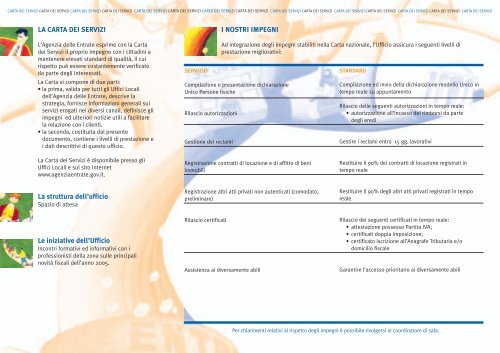 CARTAdeiSERVIZI - Direzione regionale Friuli Venezia Giulia ...