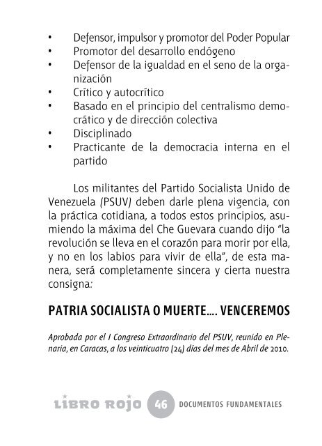 Libro Rojo - Psuv