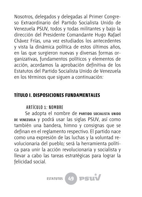 Libro Rojo - Psuv