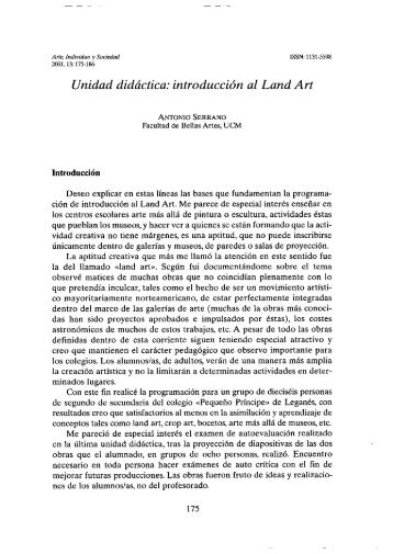 Unidad didáctica: introducción al Land Art