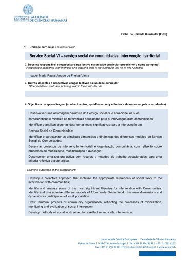 serviço social de comunidades, intervenção territorial