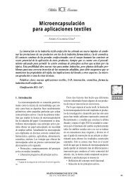 Microencapsulación para aplicaciones textiles - RevistasICE