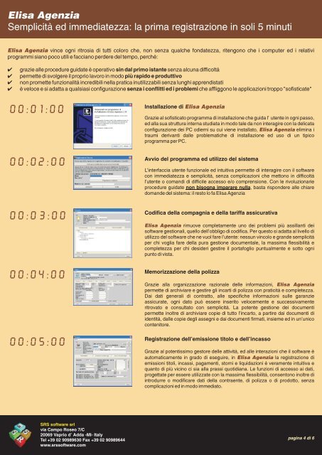 Elisa Agenzia Il sistema gestionale completo per ... - SRS software srl