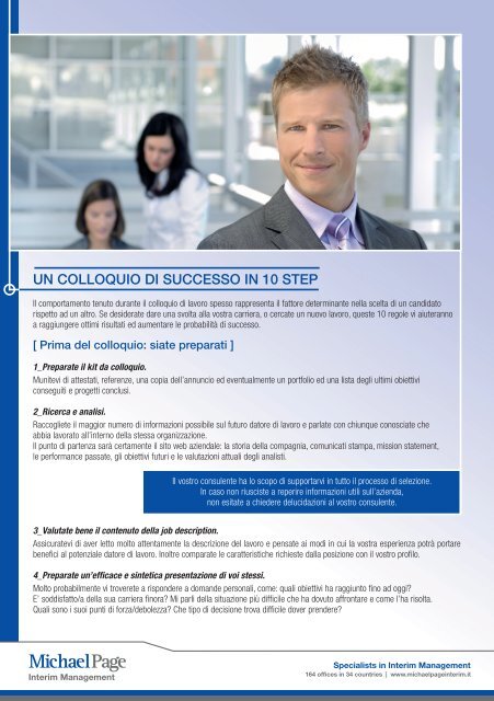 Un colloquio di successo in 10 step - Michael Page International