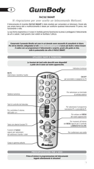 Istr GUMBODY Facile SMART - MELICONI