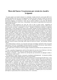 Meco del Sacco: Un processo per eresia tra Ascoli e Avignone