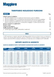 Tariffario noleggio fUrgoni - Noleggio Auto | Maggiore Rent