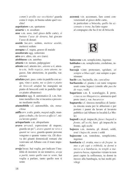 Vocabolario del dialetto albanense - ISSiRFA - Cnr