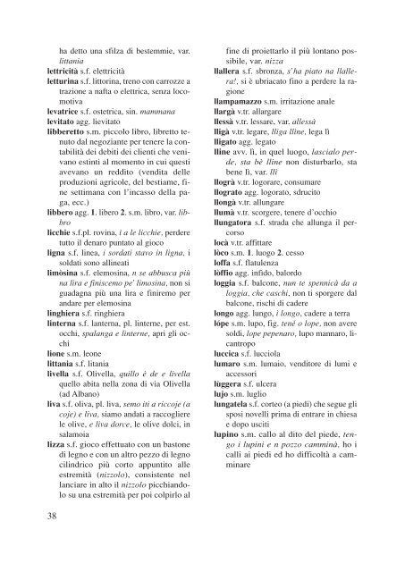 Vocabolario del dialetto albanense - ISSiRFA - Cnr