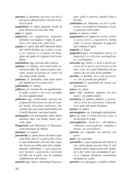 Vocabolario del dialetto albanense - ISSiRFA - Cnr