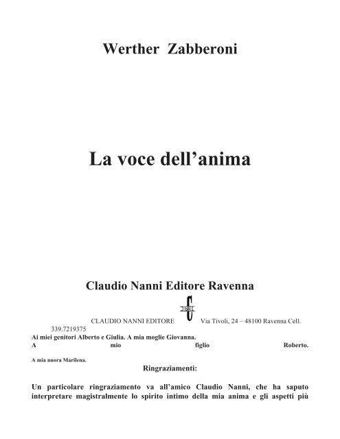 consultabile anche in PDF - Claudio Nanni Editore