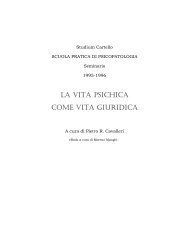 La vita psichica come vita giuridica - Associazione Psicoanalitica ...