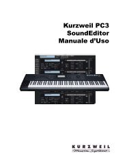 Kurzweil PC3 SoundEditor Manuale d'Uso - SoundTower