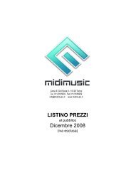 Listino al pubblico - Midi Music Srl