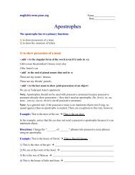 apostrophes