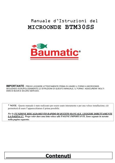 MICROONDE BTM30SS