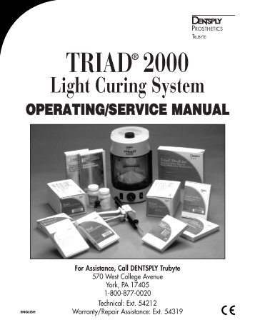 TRIAD® 2000 - DENTSPLY Prosthetics