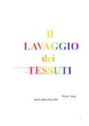 il lavaggio dei tessuti! - CIA diffusione