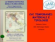 CVC TEMPORANEI: MATERIALI E TIPOLOGIA - Nefropiemonte.org