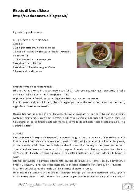 Pdf farro ricette salate - Montagne di biscotti