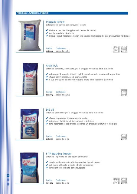 Linea lavanderia PROGRAM - Cleaning with Tana Professional.