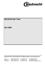 Istruzioni per l'uso GCI 4861 - Bauknecht-mam.ch