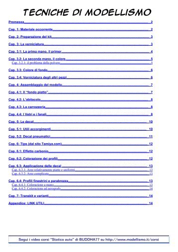 Scarica gratis il manuale "Tecniche di modellismo" - Modellismo.it