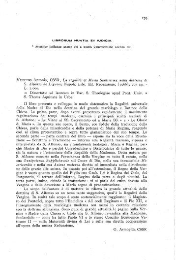 179 MucciNo Antonio, CSSR, La regal.ità di Maria Santissima nella ...