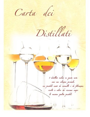 Carta Dei Distillati - Le Repubbliche Marinare