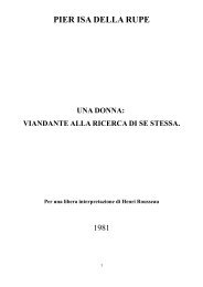 una donna pdf - Pier Isa Della Rupe Racconti e poesia