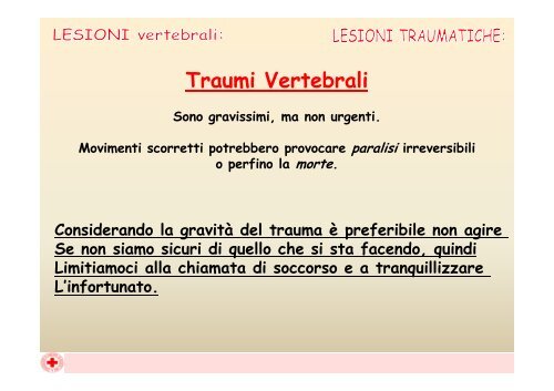 Apparato osseo-tendineo. Fratture distorsioni - Croce Rossa Italiana ...