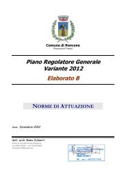 Piano Regolatore Generale Variante 2012 Elaborato B - Comune di ...