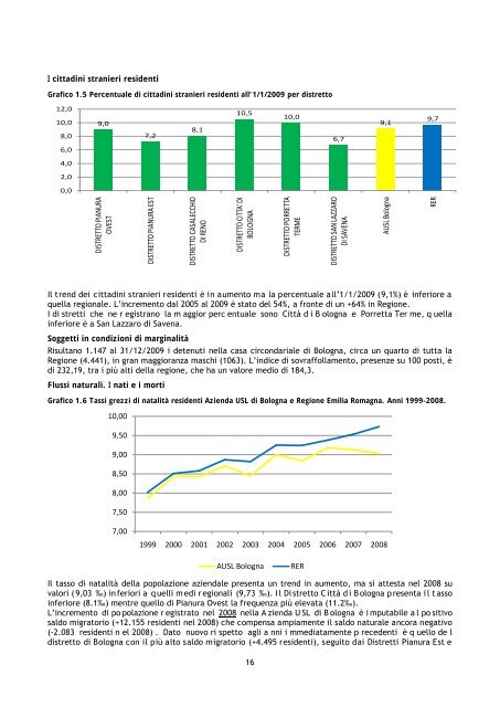 Il Bilancio di Missione 2009 - AUSL Città di Bologna