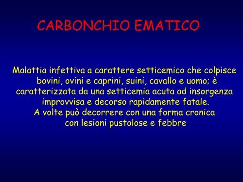 carbonchio ematico