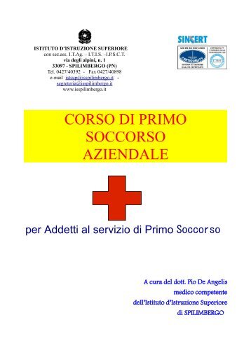 corso di primo soccorso - Istituto d'Istruzione Superiore di Spilimbergo