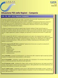 Fse nelle regioni - Il Por Campania - Isfol