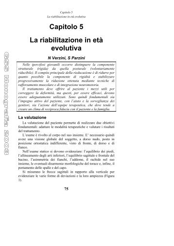 Capitolo 5 La riabilitazione in età evolutiva - Isico