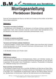 Montageanleitung Pferdeboxen Standard - B+M Haus- und ...