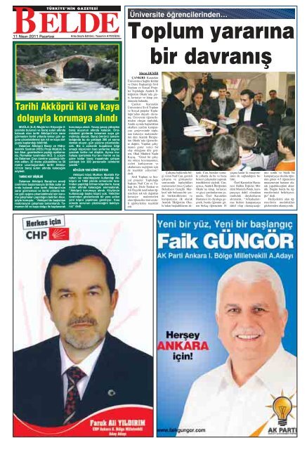 Tevatür bitiyor - Belde Gazetesi