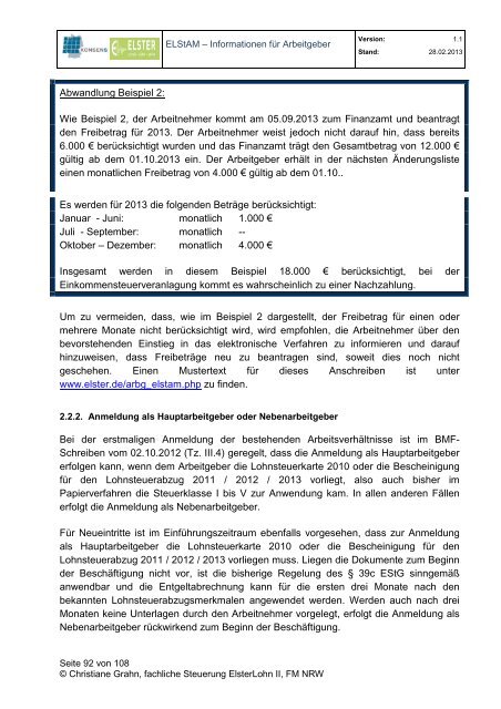 ELStAM – Informationen für Arbeitgeber - Elster