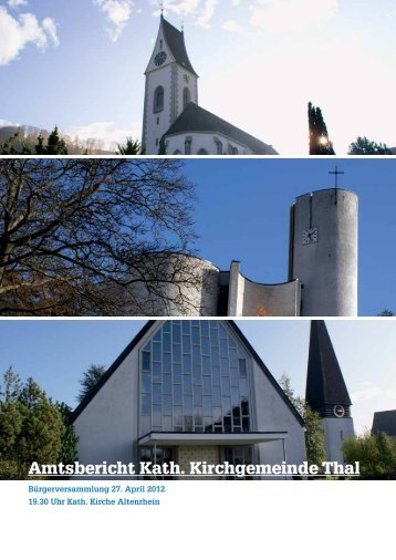 Amtsbericht 2012 - Pfarrei Buechen Staad