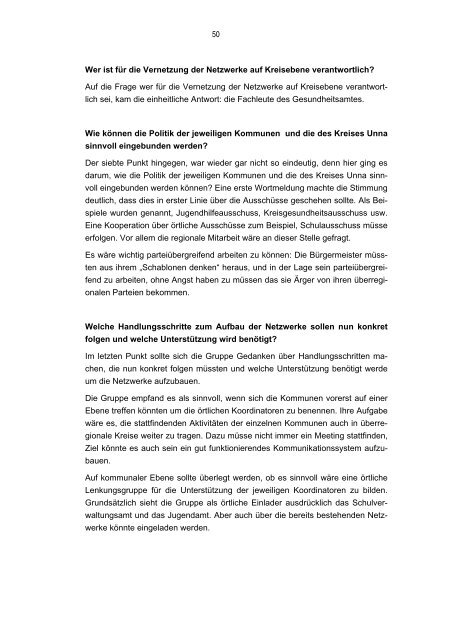 Netzwerktagung Kindergesundheit 25. Oktober 2007 In ... - Kreis Unna