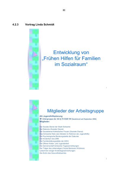 Netzwerktagung Kindergesundheit 25. Oktober 2007 In ... - Kreis Unna