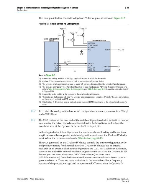 Configuration and Remote System Upgrades in Cyclone IV ... - Altera