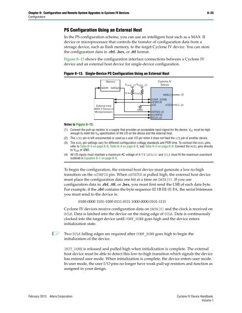 Configuration and Remote System Upgrades in Cyclone IV ... - Altera