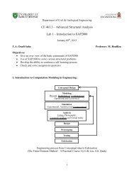 Intro_Sap2000 - College of Engineering