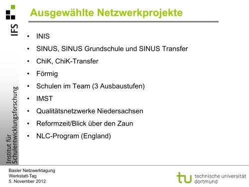 Projekt „Schulen im Team - Netzwerk Schulentwicklung