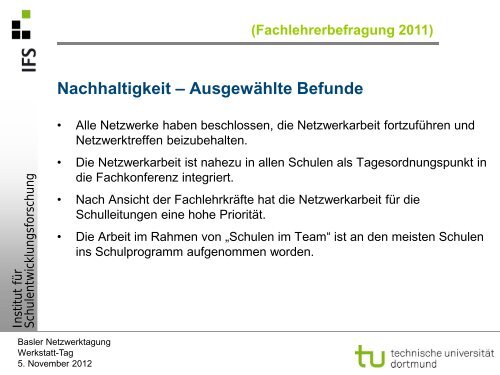 Projekt „Schulen im Team - Netzwerk Schulentwicklung