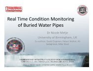 Real Time Condition Monitoring of Buried Water Pipes - Civil and ...